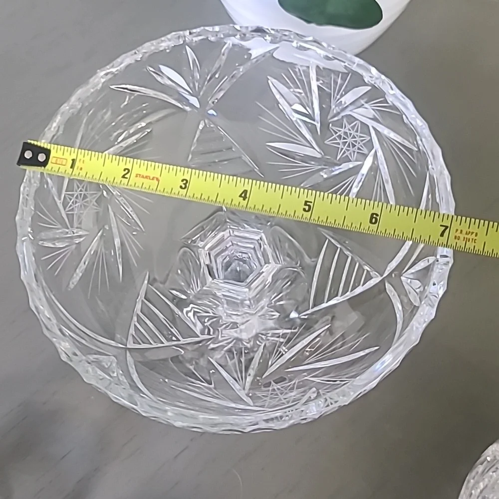 Stunning Set Of Vintage Pinwheel Elegant Crystal Glassware Set
